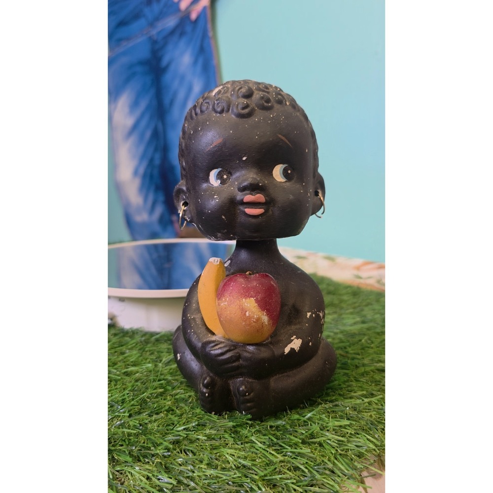 Vintage Kewpie Bobble head Piggy Bank Made In Japan